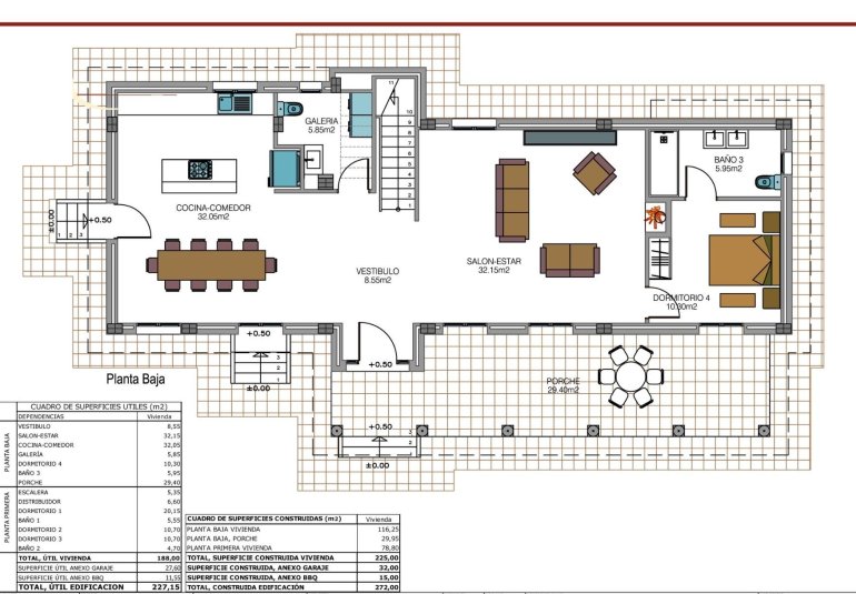 Obra nueva - Villa -
Pinoso - Camino Del Prado