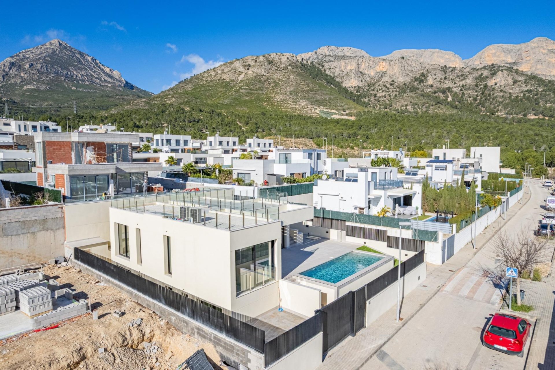 Obra nueva - Villa -
Polop - La Alberca