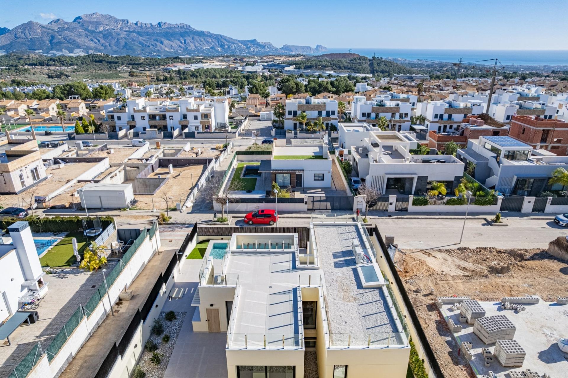 Obra nueva - Villa -
Polop - La Alberca