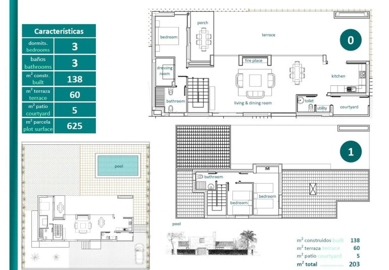 Obra nueva - Villa -
Sucina - Peraleja Golf