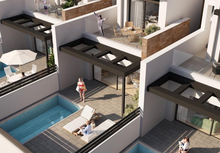 Obra nueva - Villa -
Torrevieja - Aguas Nuevas