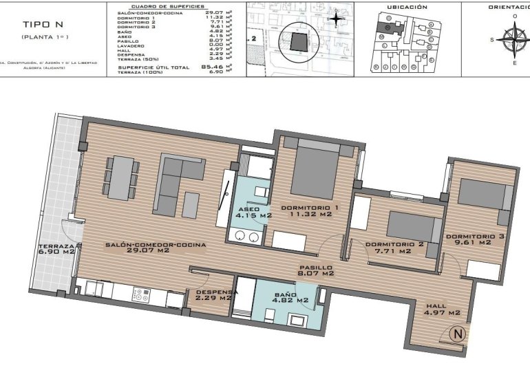 Rynek Pierwotny - Apartament -
Algorfa - Pueblo