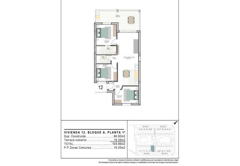 Rynek Pierwotny - Apartament -
Torre Pacheco - San Cayetano