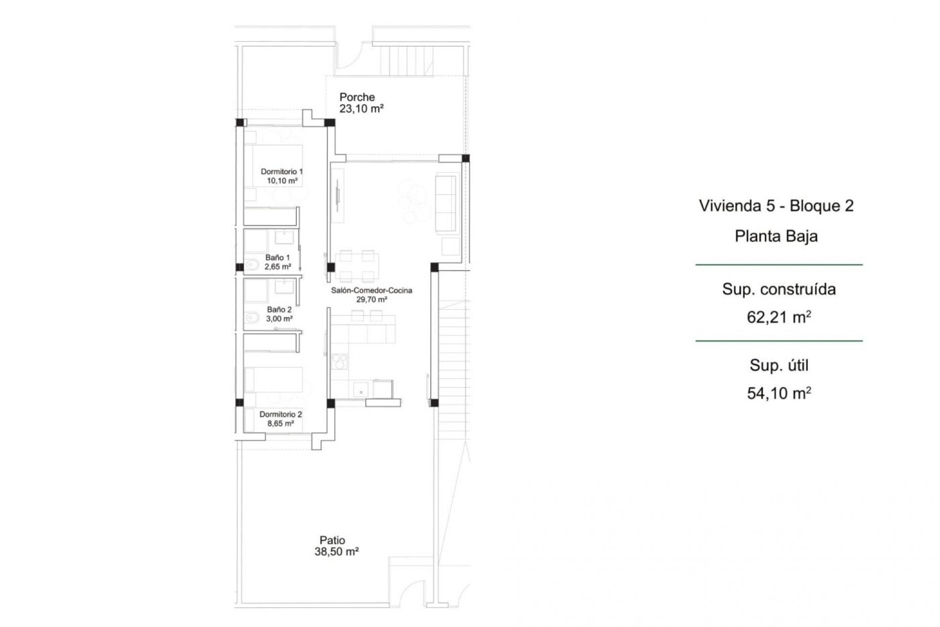 Rynek Pierwotny - Bungalow -
Orihuela Costa - PAU 26