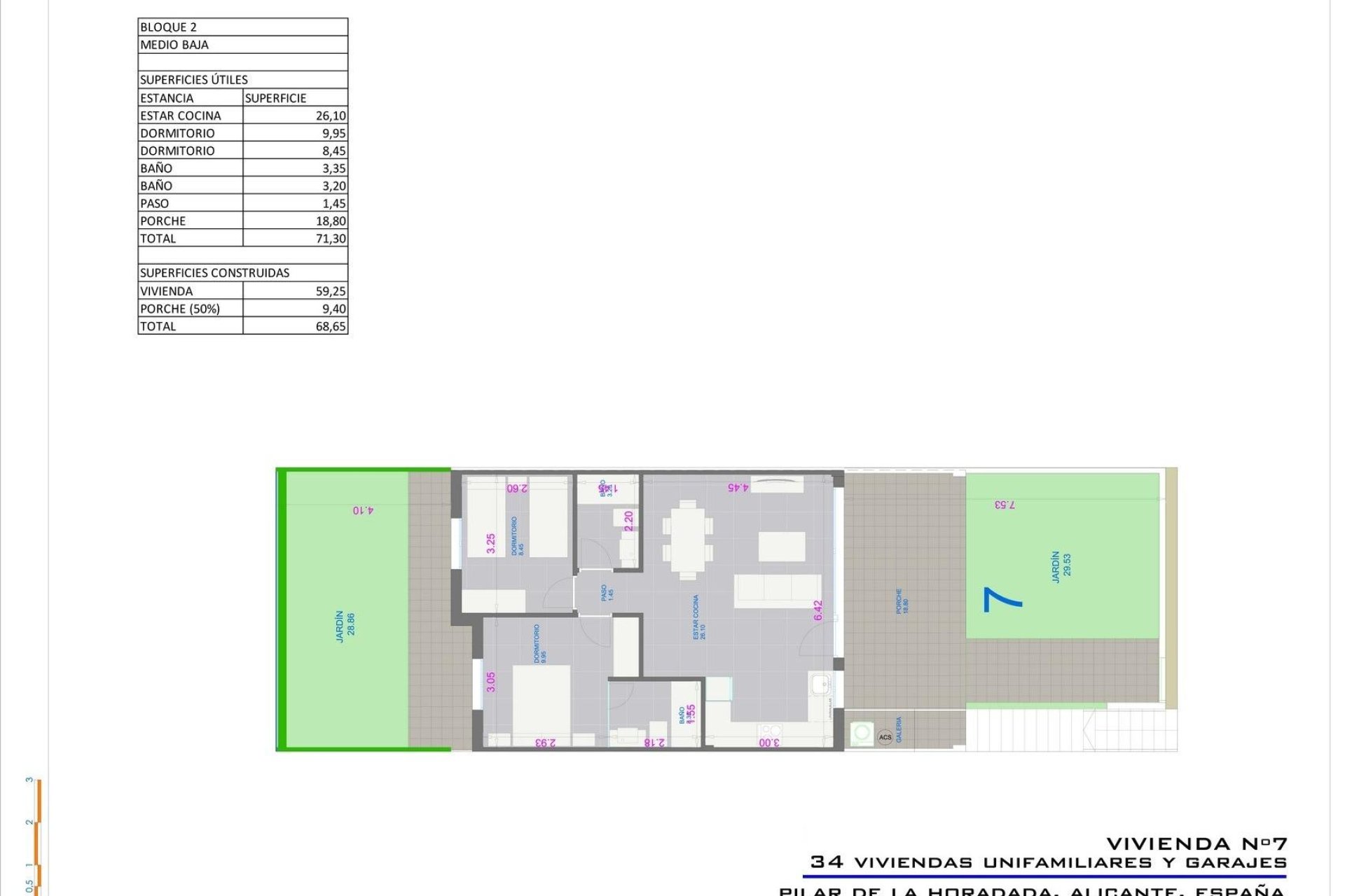 Rynek Pierwotny - Bungalow -
Pilar de la Horadada - pueblo