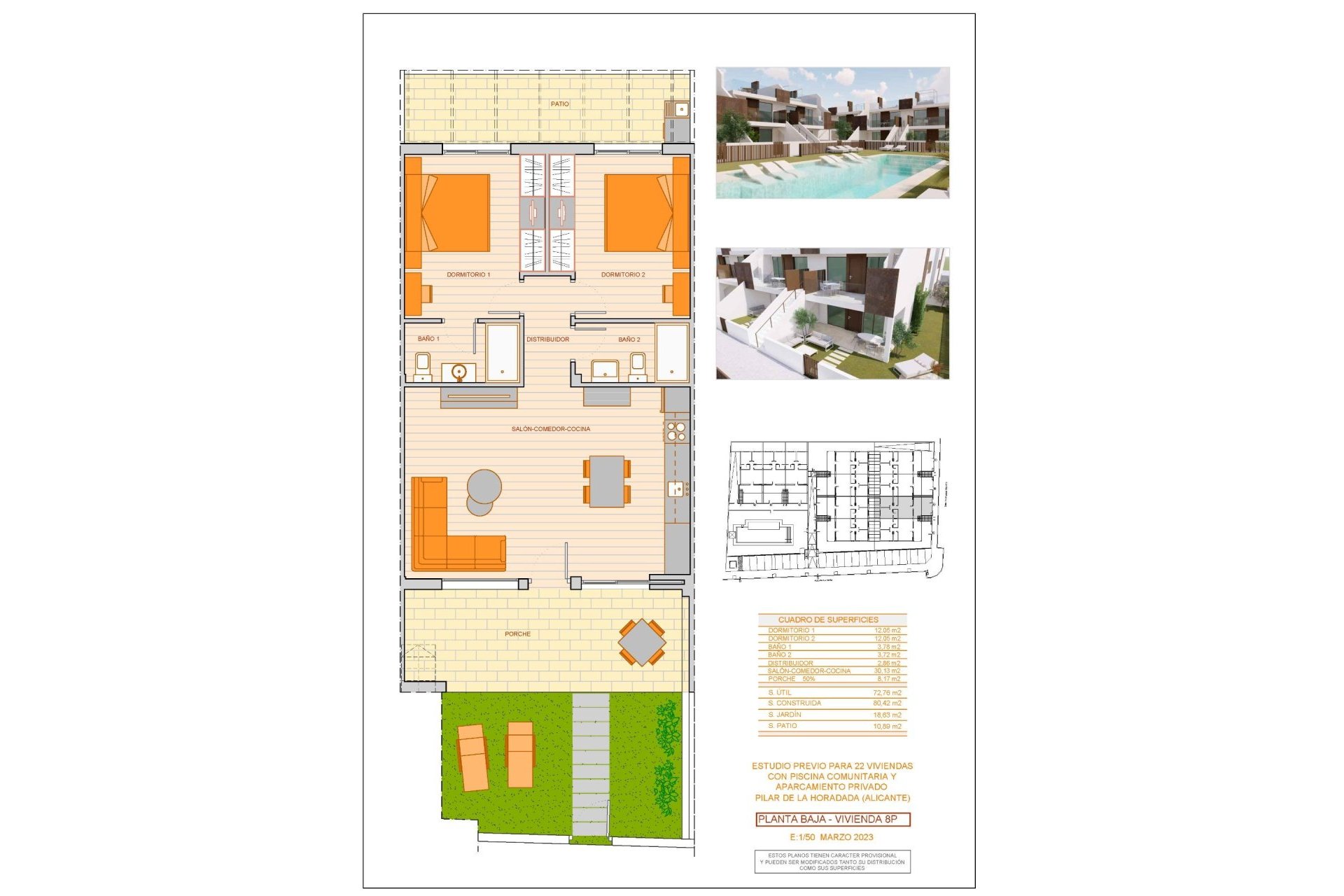 Rynek Pierwotny - Bungalow -
Pilar de la Horadada - pueblo