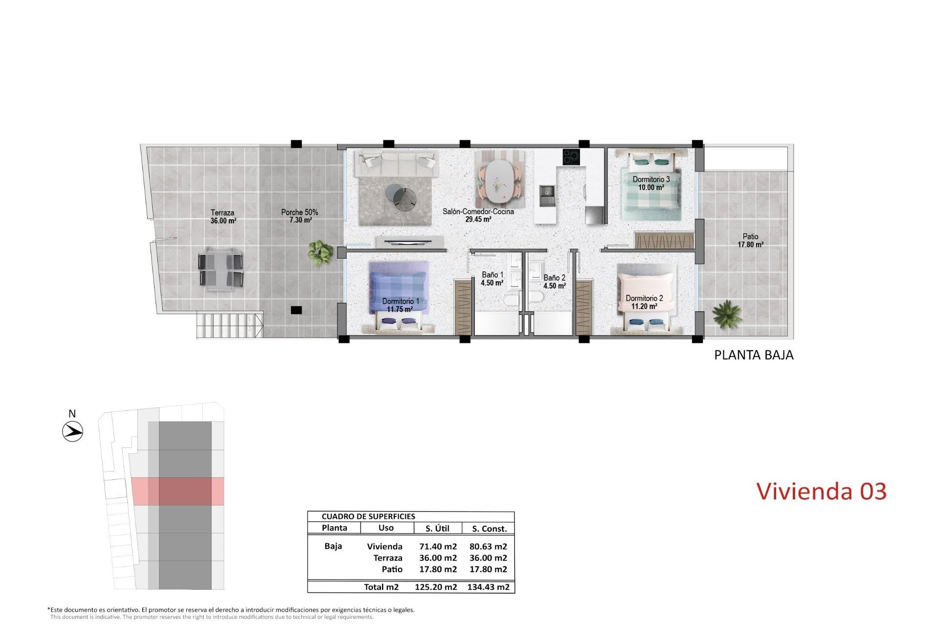 Rynek Pierwotny - Bungalow -
Pilar de la Horadada - pueblo