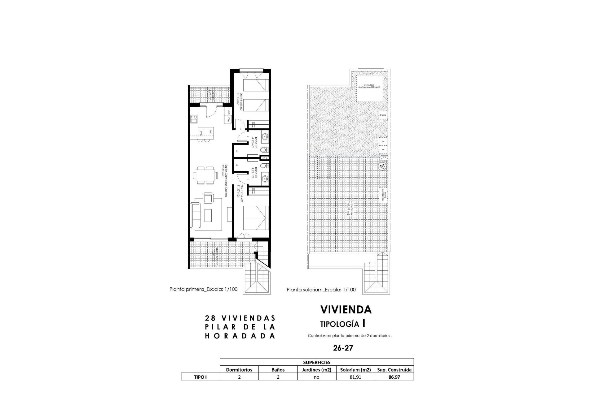 Rynek Pierwotny - Bungalow -
Pilar de la Horadada - pueblo