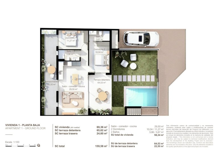 Rynek Pierwotny - Bungalow -
San Pedro del Pinatar - Lo Pagan, San Pedro del Pinatar