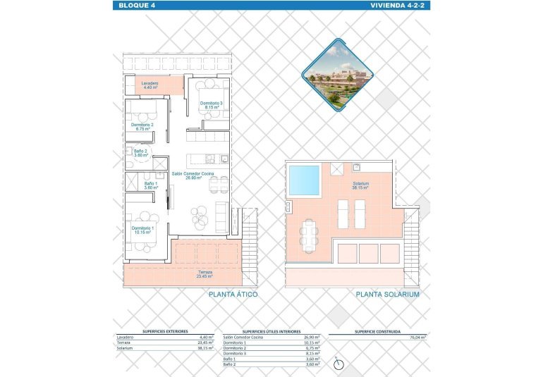 Rynek Pierwotny - Penthouse -
Pilar de la Horadada - Lo Monte