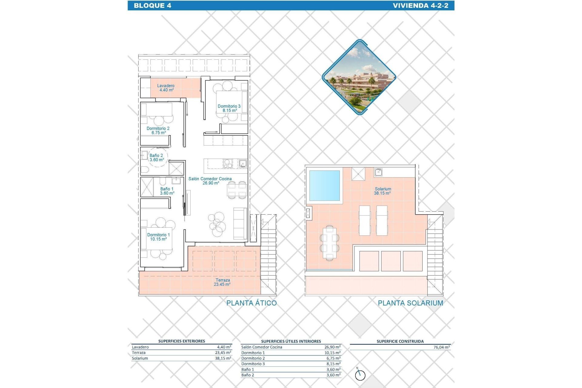 Rynek Pierwotny - Penthouse -
Pilar de la Horadada - Lo Monte