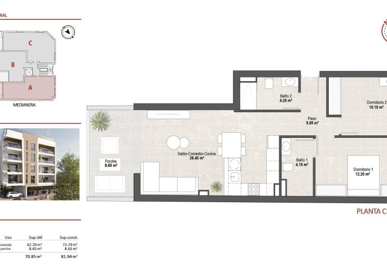 Rynek Pierwotny - Penthouse -
San Pedro del Pinatar - Lo Pagan, San Pedro del Pinatar