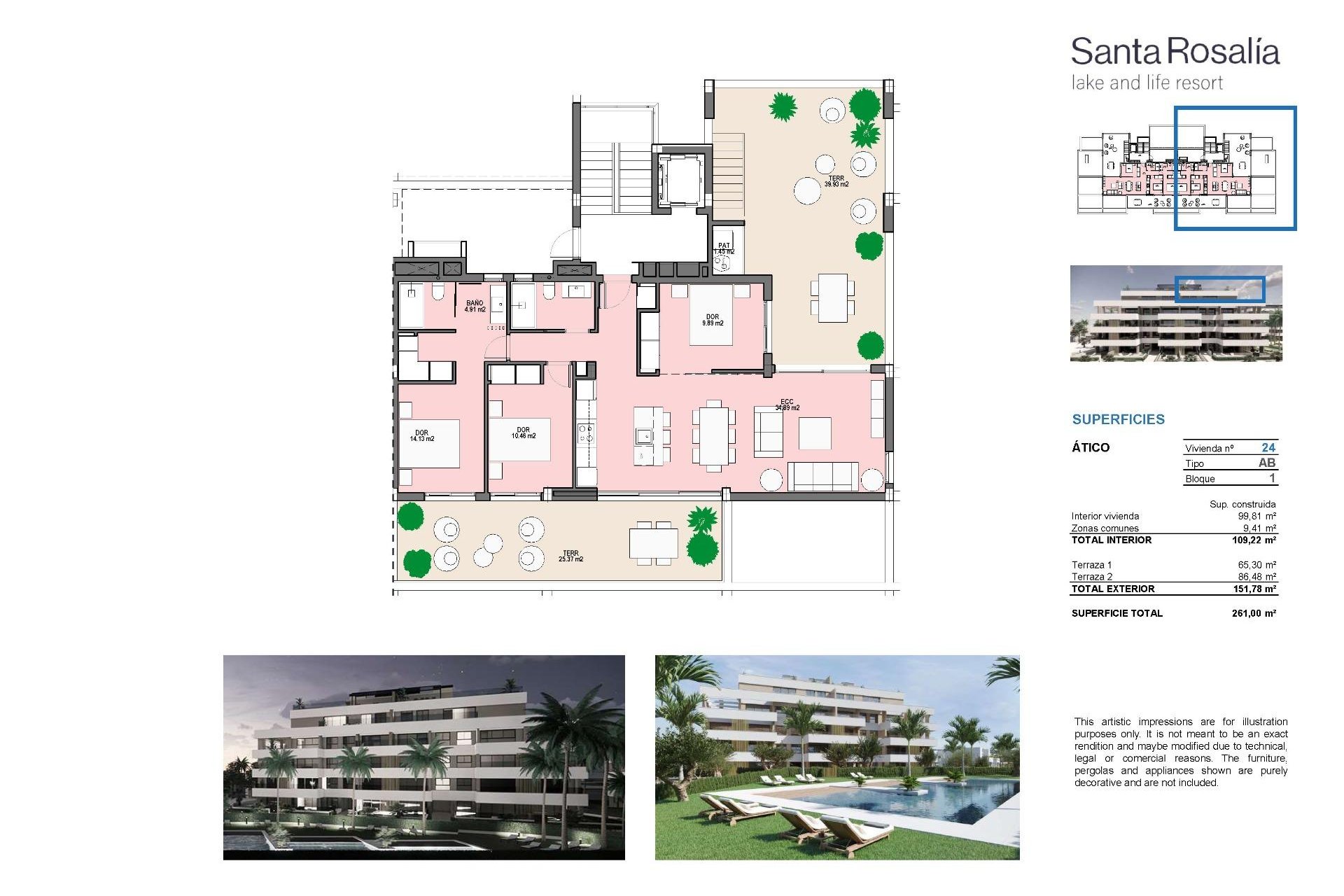 Rynek Pierwotny - Penthouse -
Torre Pacheco - Santa Rosalia Lake And Life Resort