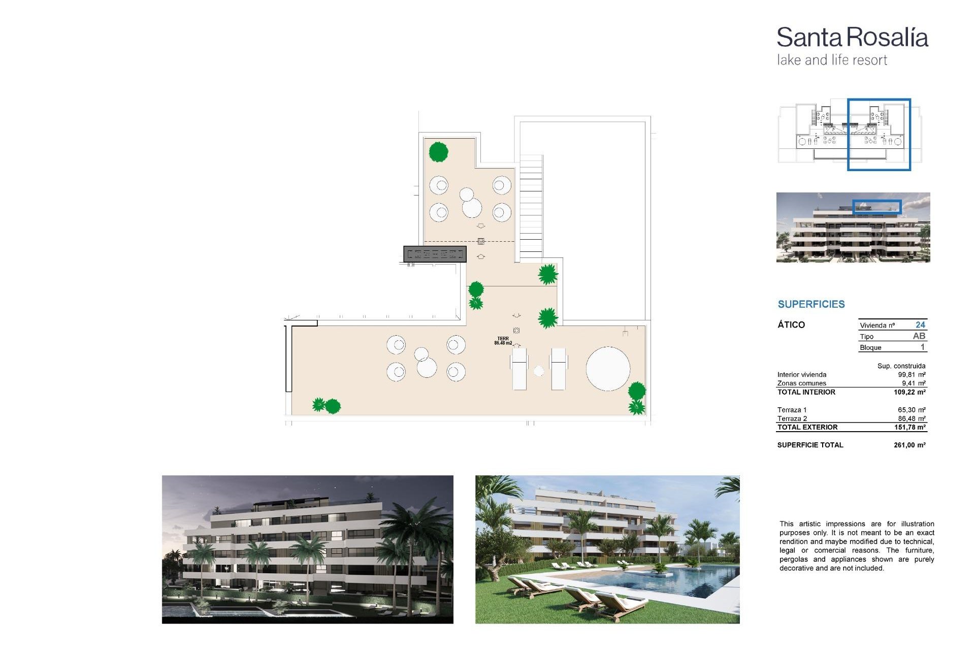 Rynek Pierwotny - Penthouse -
Torre Pacheco - Santa Rosalia Lake And Life Resort